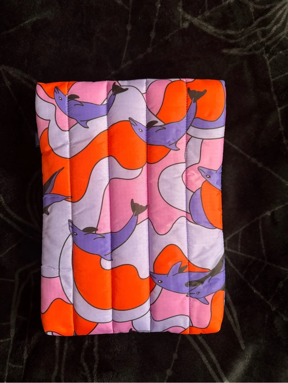 Baggu Dolphins Padded Laptop Case (13”/14”) LIKE NEW